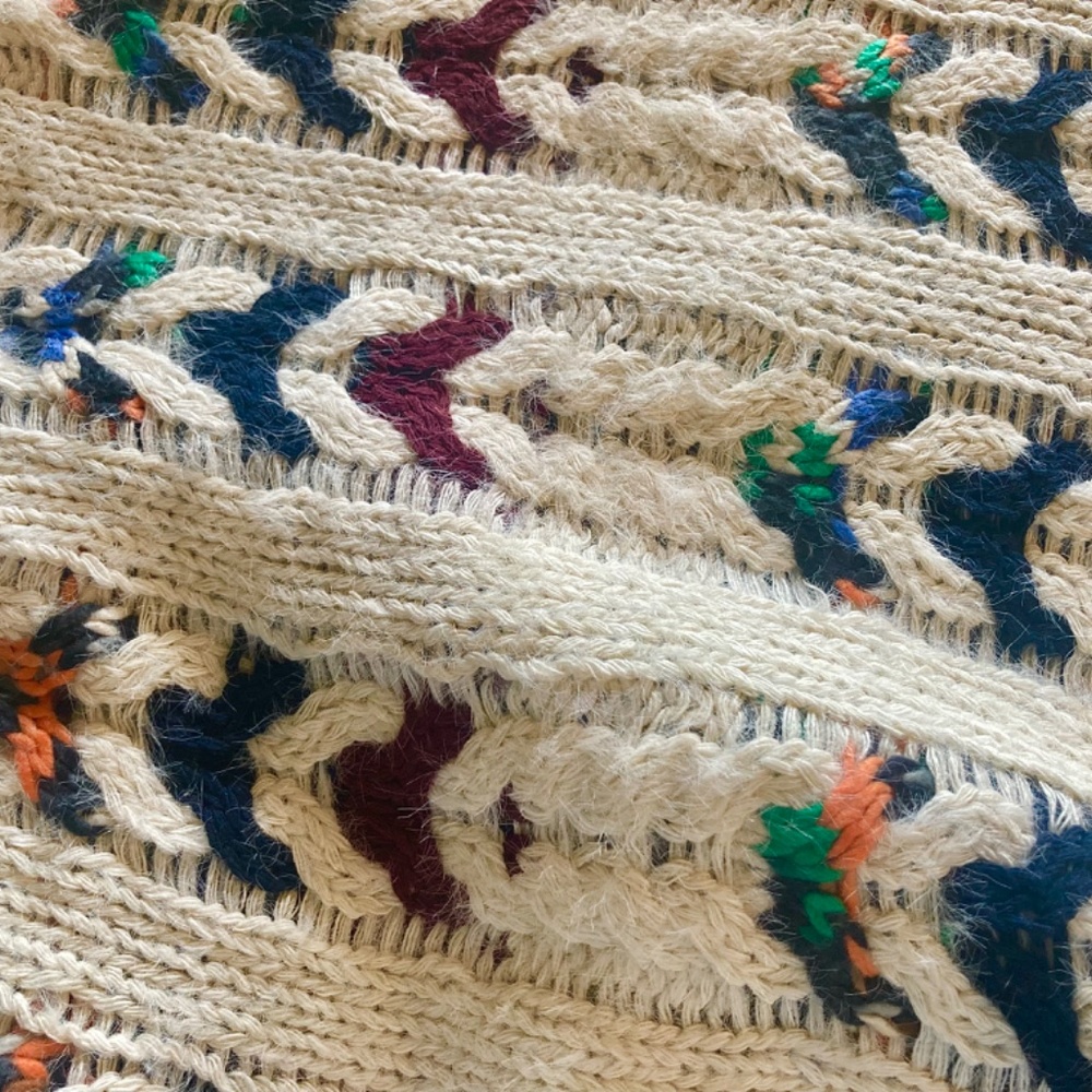 Thick Warm Sweater Poncho - Picture 4 of 10